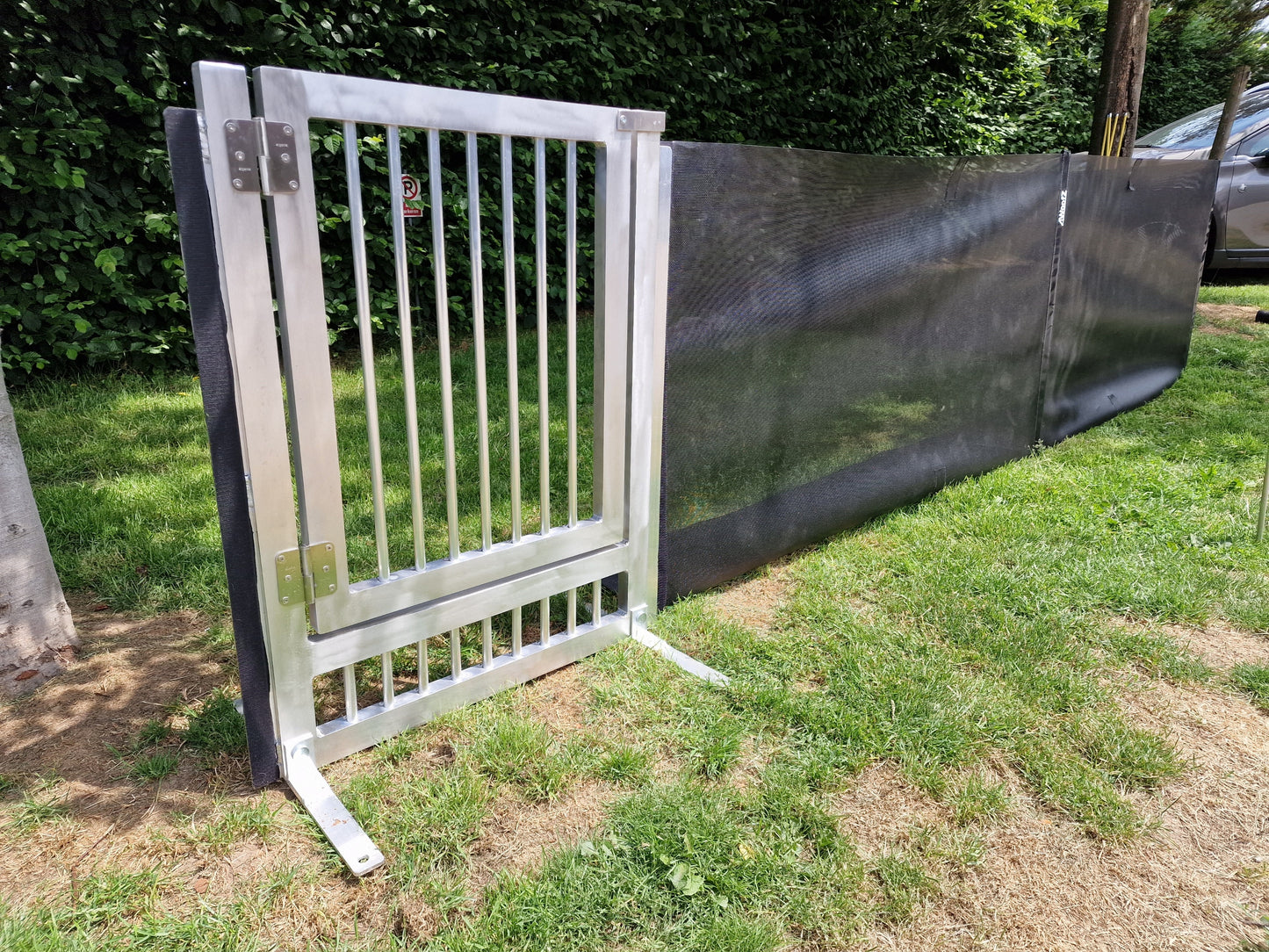 4WoofZ - aluminium poortje voor hondenomheining