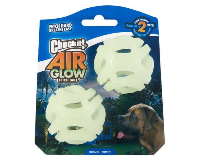 Chuckit! Max Glow air fetch Ball -M (2pc)