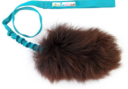 FloRaMicaTo Fluffy PomPom Long Brown