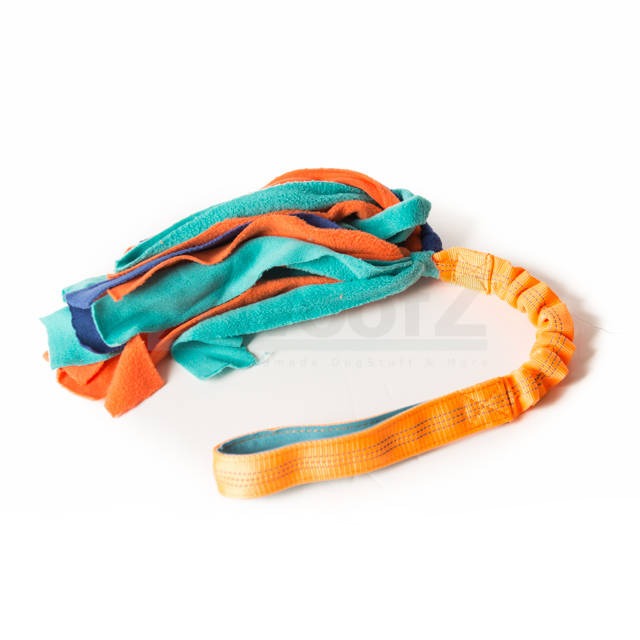 Bungee Fleece Toy - Orange Handle