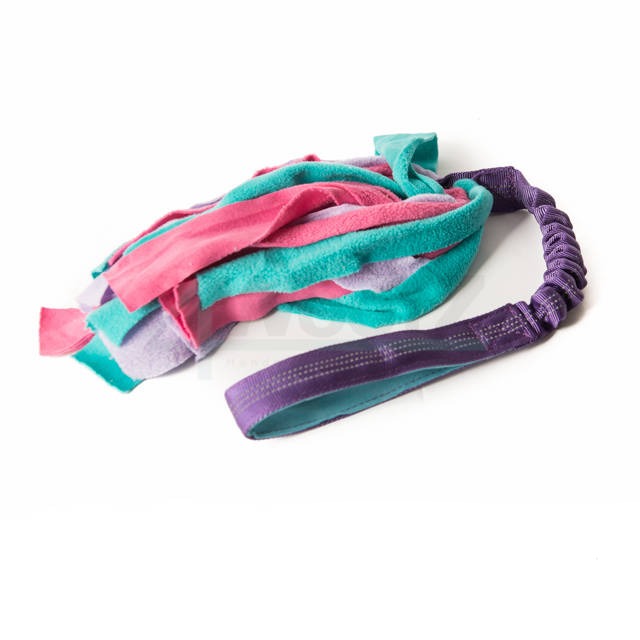 Bungee Fleece Toy - Purple Handle