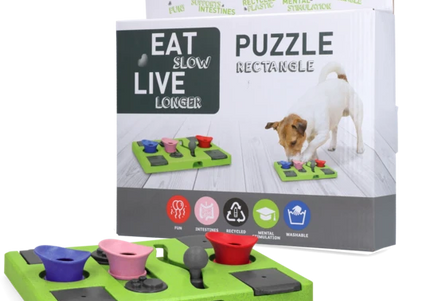 Eat Slow Live Longer Puzzle Rectangle
