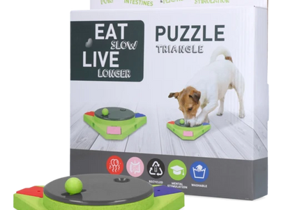 Eat Slow Live Longer Puzzle Triangle