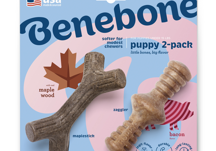 Benebone Puppy Mapple Stick - Zaggler Bacon