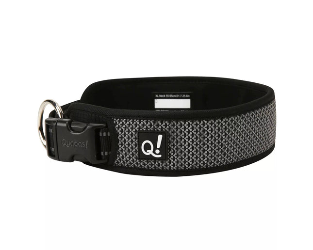 QUAPAS! Ultra Comfort Halsband Zwart Reflecterend