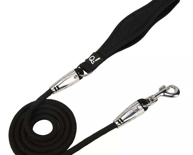 QUAPAS! Comfort rope leash Black