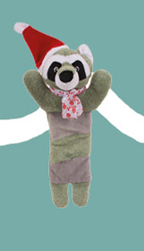 Christmas Toy Cuddle Racoon