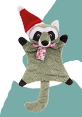 Christmas Toy Square Racoon