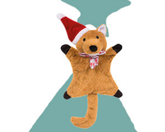 Christmas Toy Square Dog