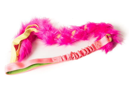 Chaser Short - Fleece Yellow - Fur Pink - Pink Handle
