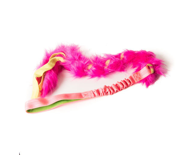 Chaser Short - Fleece Yellow - Fur Pink - Pink Handle