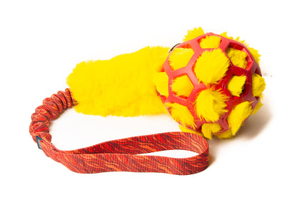 Bungee Lava - Hol-EE Roller Red M - Yellow-FUR
