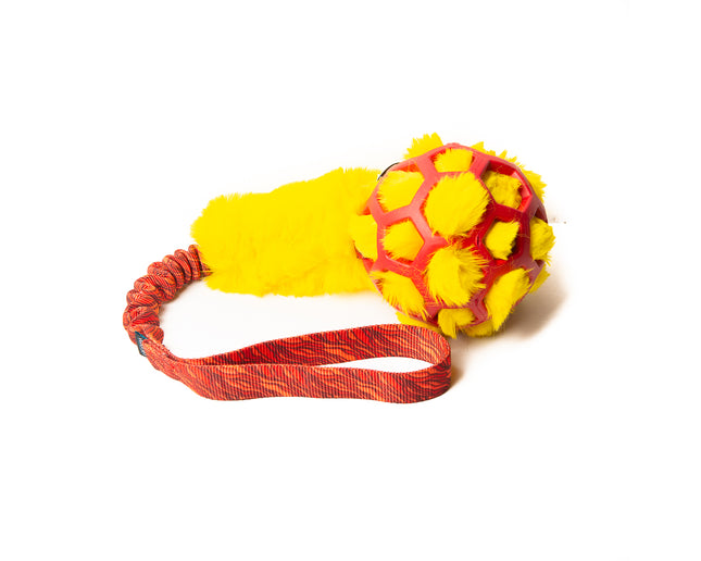 Bungee Lava - Hol-EE Roller Red M - Yellow-FUR