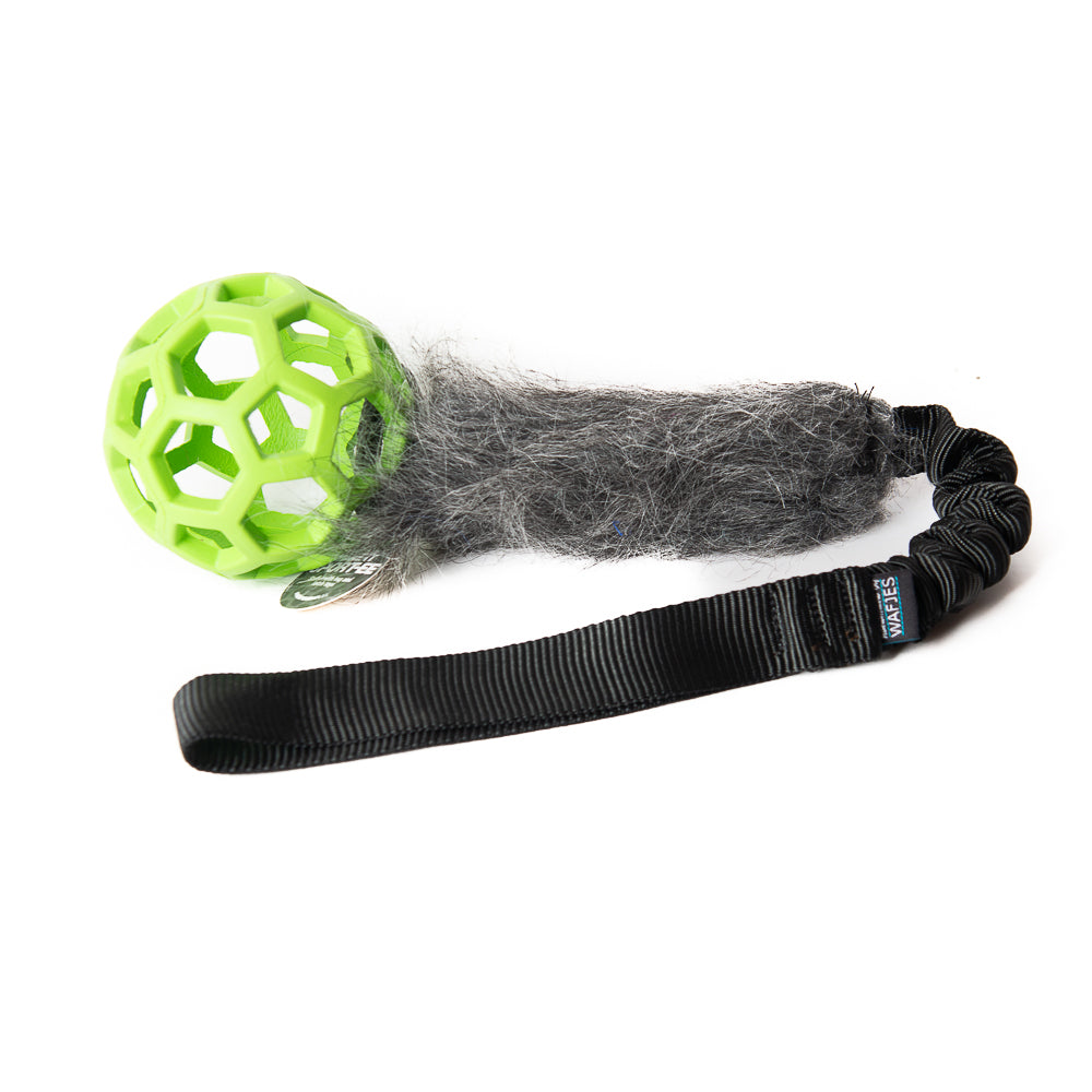 Bungee Black - Hol-EE Roller Green S - Grey-FUR