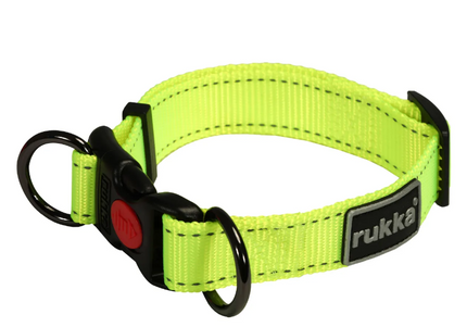 Rukka Pets BLISS NEON DOG COLLAR | Yellow