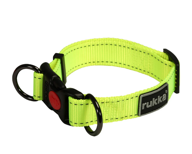 Rukka Pets BLISS NEON DOG COLLAR | Yellow