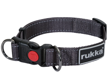 Rukka Pets BLISS DOG COLLAR | Smoke