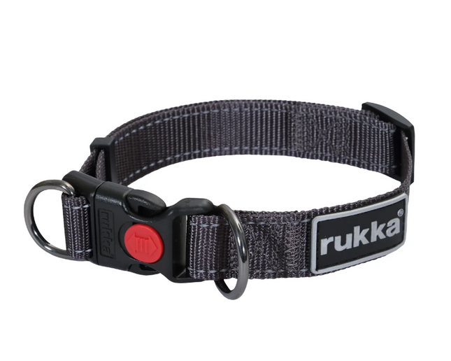 Rukka Pets BLISS DOG COLLAR | Smoke