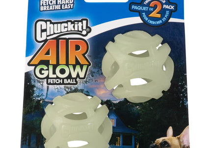 Chuckit! Max Glow air fetch Ball -S (2pc)