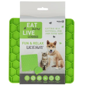 Eat Slow Live Longer Fun &amp; Relax Tapis à lécher