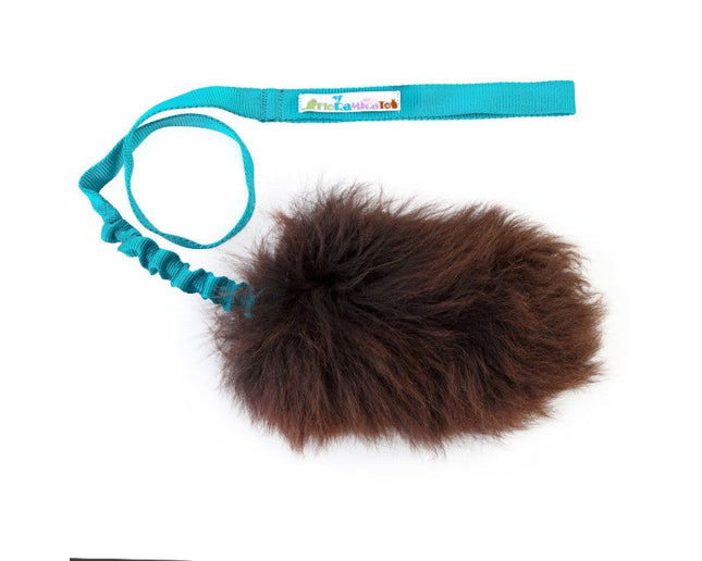 FloRaMicaTo Fluffy PomPom Long Brown