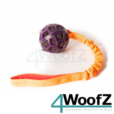 Bungee Purple Ball - Black Fur - Orange Handle