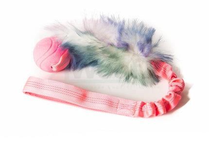 Bungee Pink Ball-Fur-Pink Handle