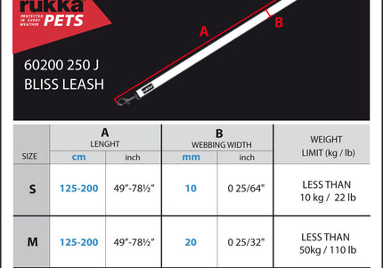 Rukka Pets BLISS LEASH | Smoke