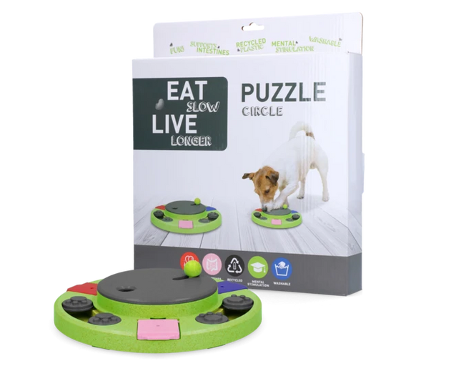 Eat Slow Live Longer Puzzle Circle