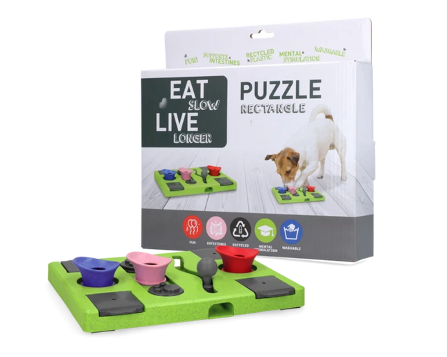 Eat Slow Live Longer Puzzle Rectangle