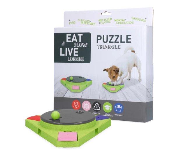 Eat Slow Live Longer Puzzle Triangle