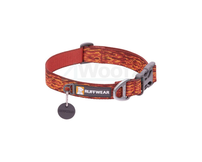 RuffWear Flat Out™ Dog Collar - Ember Distortion