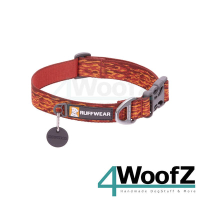 RuffWear Flat Out™ Dog Collar - Ember Distortion