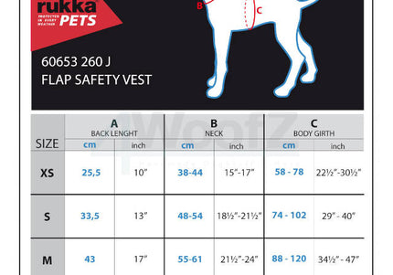 Rukka Pets Dog Safety Vest Flap Neon Yellow